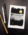 Print Sale - 5" x 7" Beauty in the Upside Down - Flying Crane - Art Print - Ready to Ship