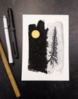 Print Sale - 5x7" Beauty in the Upside Down - Cliffside Tree - Art Print - Ready to Ship