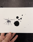Print Sale - 6x8" Spider in Ink - Art Print - Ready to Ship