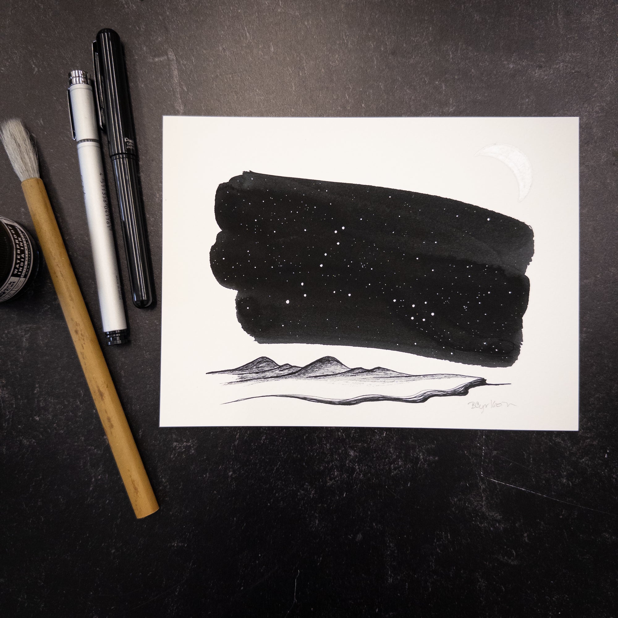 Print Sale- 6x8" Fish - Art Print - Inktober 2020 - Day 1 - ready to ship