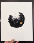 Print Sale - 8" x 10" Beauty in the Upside Down - Tiny Birds - Art Print - Ready to Ship