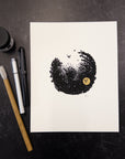 Print Sale - 8" x 10" Beauty in the Upside Down - Tiny Birds - Art Print - Ready to Ship
