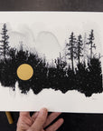 8" x 10" Beauty in the Upside Down - The Forest Edge - Art Print - Ready to Ship