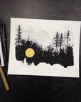 8" x 10" Beauty in the Upside Down - The Forest Edge - Art Print - Ready to Ship