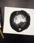 Print Sale - 8" x 10" Beauty in the Upside Down - Large Round Tree Pair - Art Print - Ready to Ship