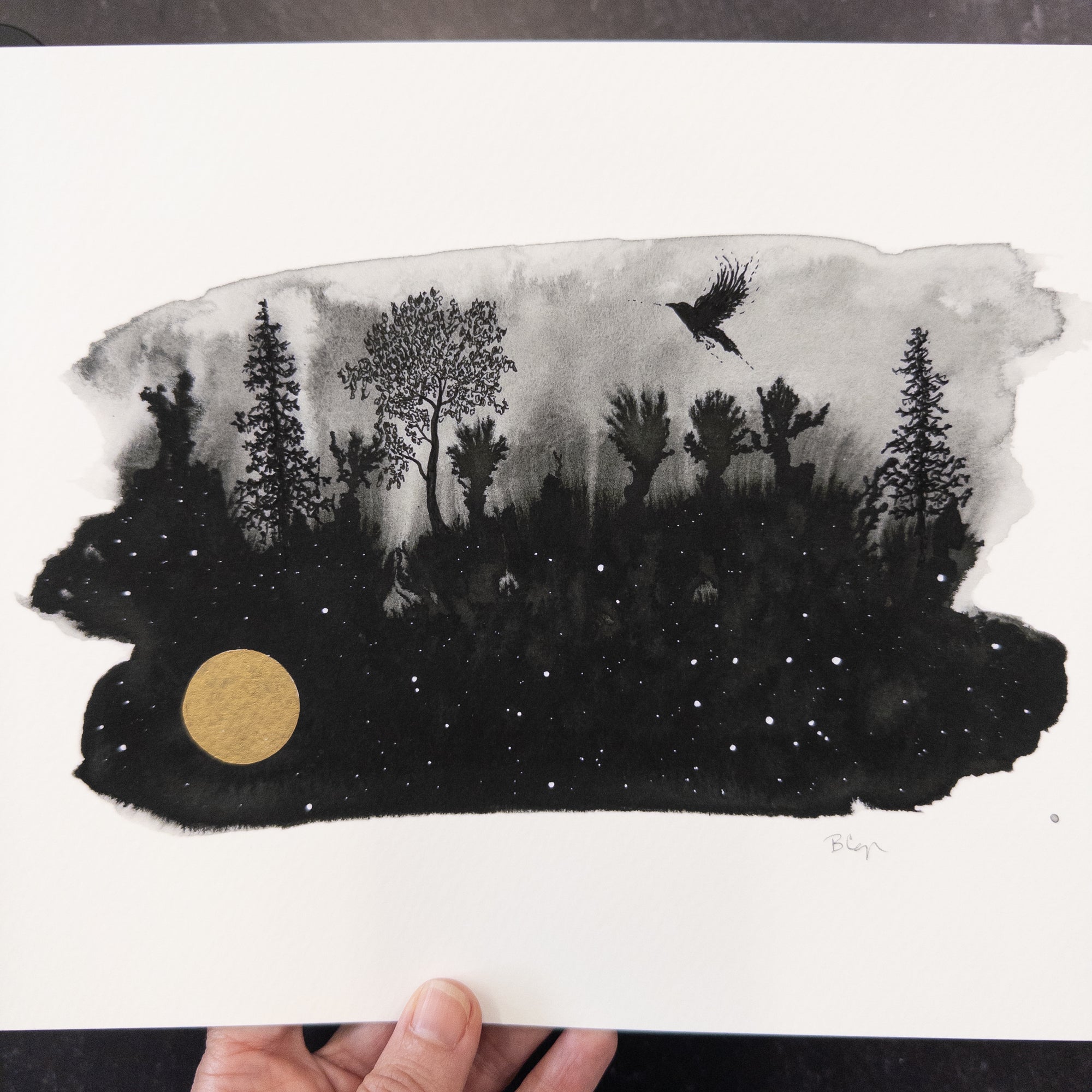 Print Sale - 8"x10" Beauty in the Upside Down - Flying Free - Art Print - Ready to Ship