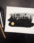 Print Sale - 8"x10" Beauty in the Upside Down - Flying Free - Art Print - Ready to Ship