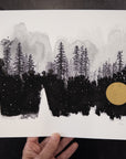 8.5" x 11" Beauty in the Upside Down - Forest Home - Art Print - Ready to Ship