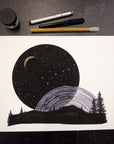 Print Sale - 11" x 14" Space and Time Series - Drawing 4 - Ready to Ship