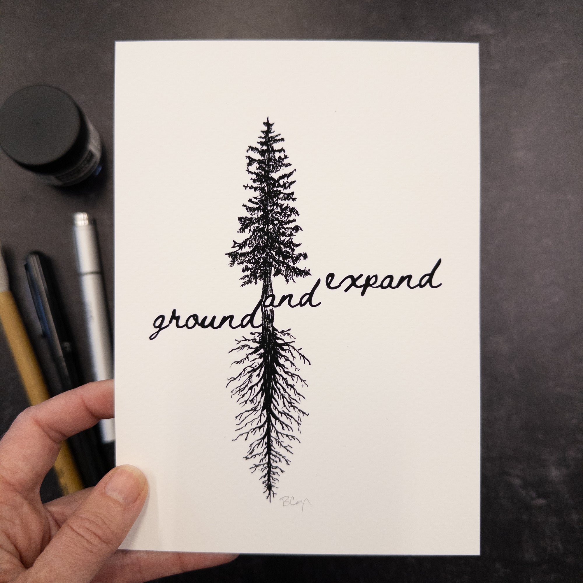 Print Sale - 5x7 Ground and Expand - Tree and Roots - Art Print - Ready to Ship