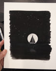 Print Sale - 8x10 Sailboat and Moon - Art Print - Ready to Ship