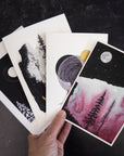 Monthly mailing - Print + notecard or postcard