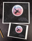Galaxy Hummingbird - Art Print - Print to Order