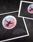 Monthly mailing - Print + notecard or postcard