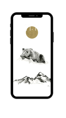 Sleeping Bear - Phone Wallpaper or Lock screen