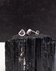 Reserved - Meteorite Post Earrings in Sterling Silver - Ready to ship