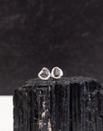 Reserved - Meteorite Post Earrings in Sterling Silver - Ready to ship