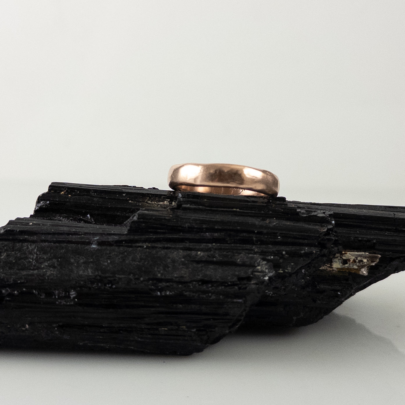 Rose Gold Worn Texture Ring - Final balance for Alex/Parker