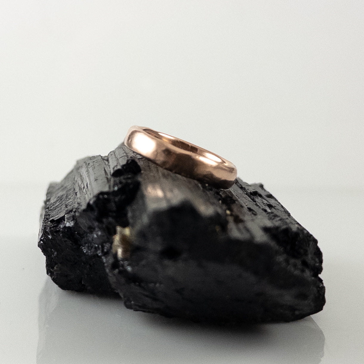 Rose Gold Worn Texture Ring - Final balance for Alex/Parker