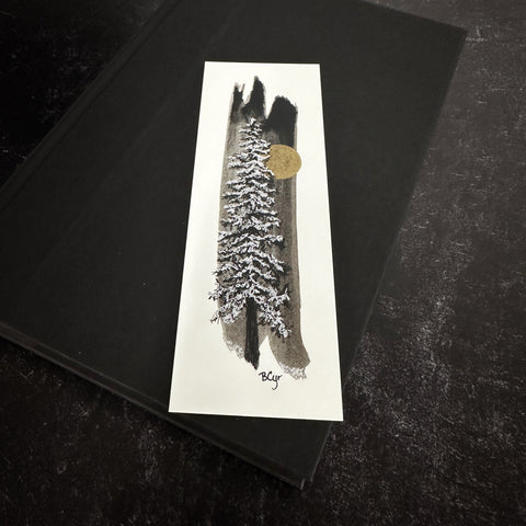 Bookmarks - Vertical Snowy Tree