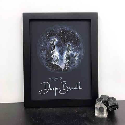 Take a Deep Breath - Nebula - 8.5" x 11" Ready to Ship Art Print