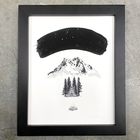 Roof (mountain chalet) - Art Print - Ready to ship 5x7 or 8x10