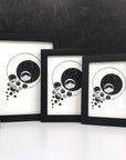 A Portal Through the Stars - Mountains, Trees and Stars - Pen and Ink Drawing Print - Beth Cyr Handmade Jewelry