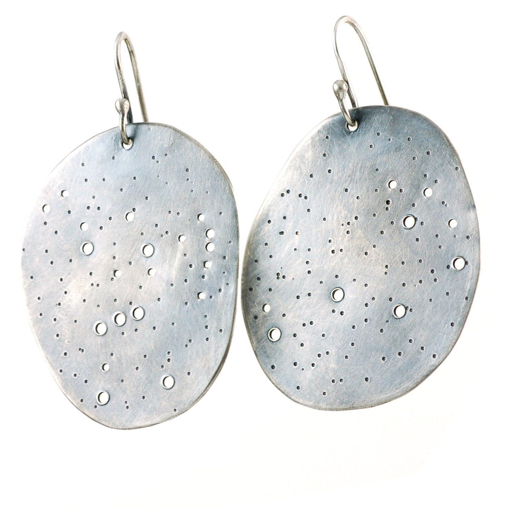 Constellation Earrings in Sterling Silver - Orion and Pleiades - Ready to Ship - Beth Cyr Handmade Jewelry