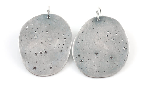 Constellation Earrings in Sterling Silver - Orion and Pleiades - Ready to Ship - Beth Cyr Handmade Jewelry