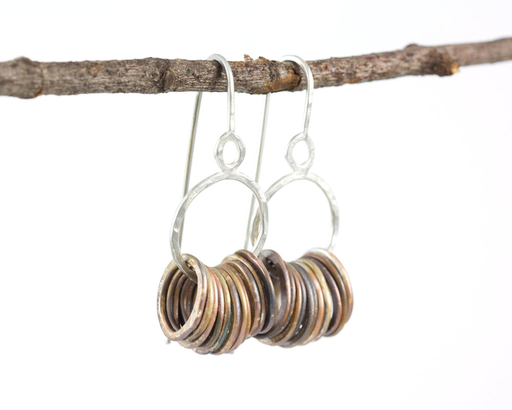 Circle Earrings in Sterling Silver #1 - Ready to ship - Beth Cyr Handmade Jewelry