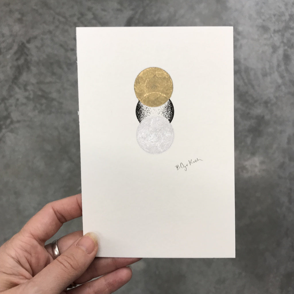 56/100 - Postcard Experiment - Original Drawing - 4" x 6" - Beth Cyr Handmade Jewelry