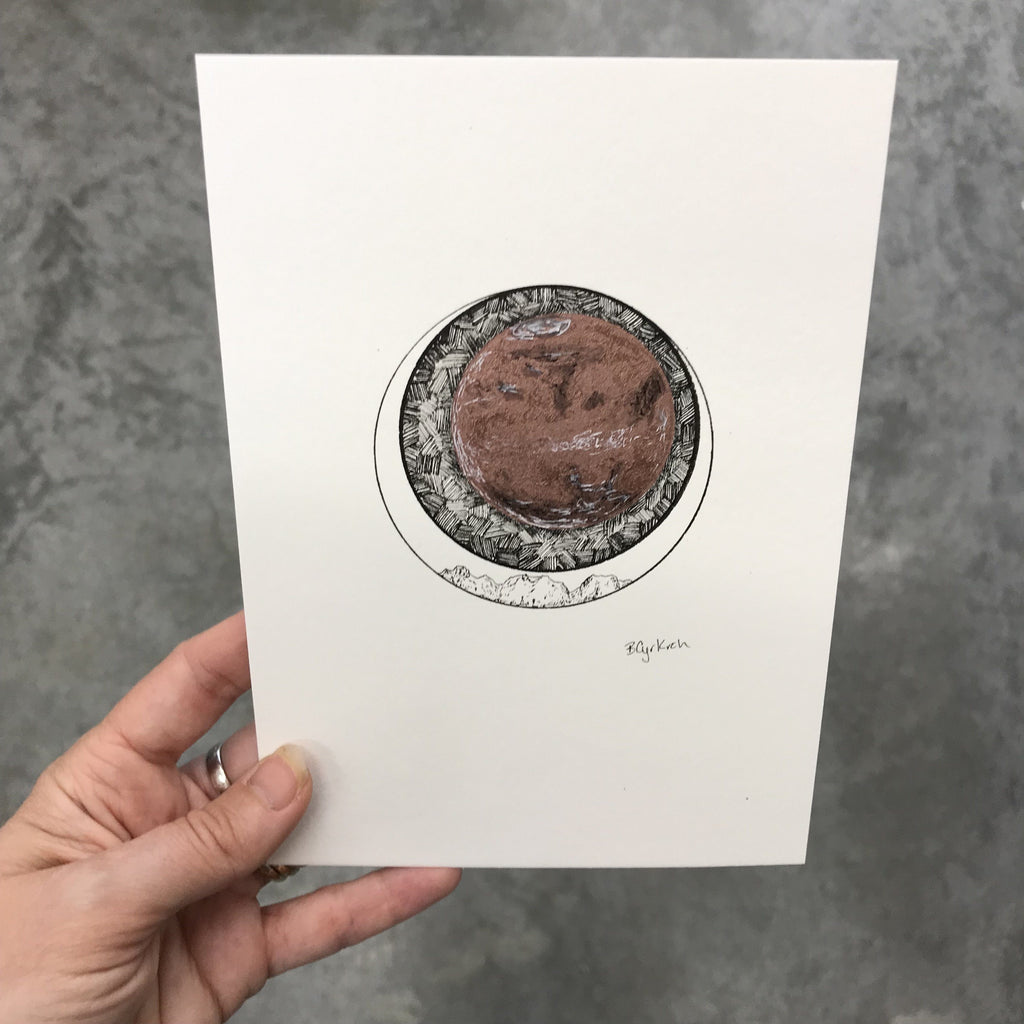 71/100 - 100 Day Drawing Project - Original Drawing - 5" x 7" - Beth Cyr Handmade Jewelry