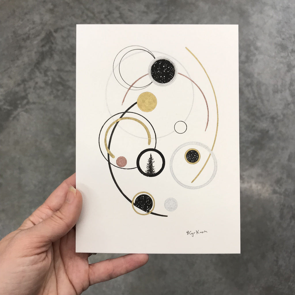 69/100 - 100 Day Drawing Project - Original Drawing - 5" x 7" - Beth Cyr Handmade Jewelry