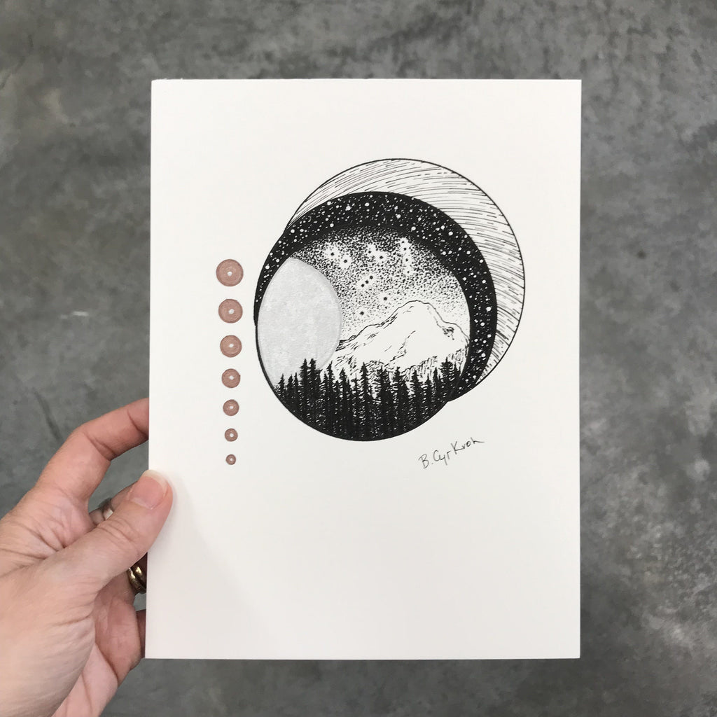 24/100 - 100 Day Drawing Project - Original Drawing - 6" x 8" - Beth Cyr Handmade Jewelry