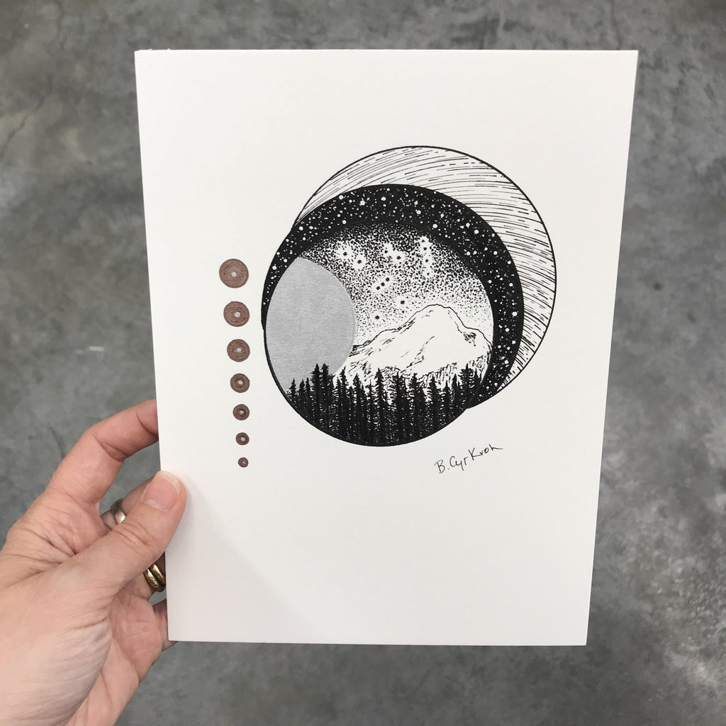 24/100 - 100 Day Drawing Project - Original Drawing - 6" x 8" - Beth Cyr Handmade Jewelry