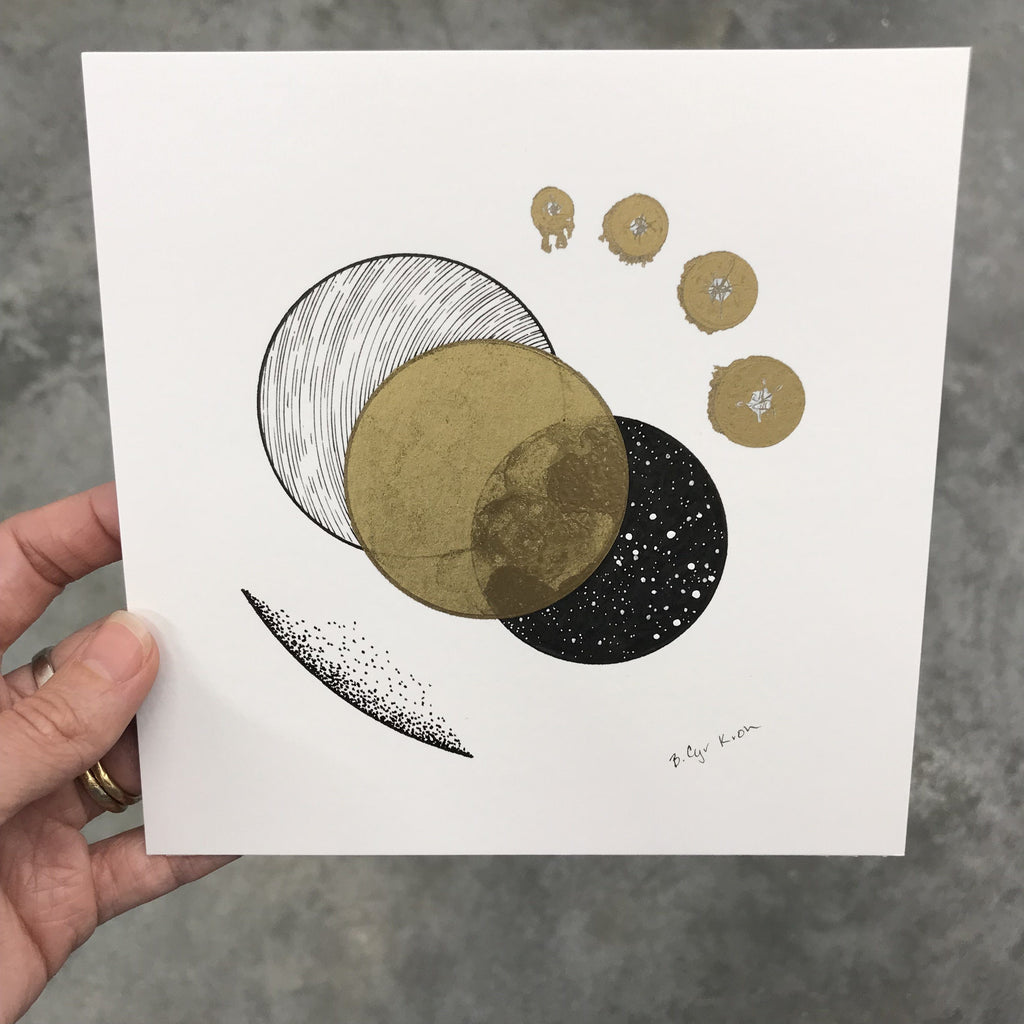 41/100 - 100 Day Drawing Project - Original Drawing - 6" x 6" - Beth Cyr Handmade Jewelry