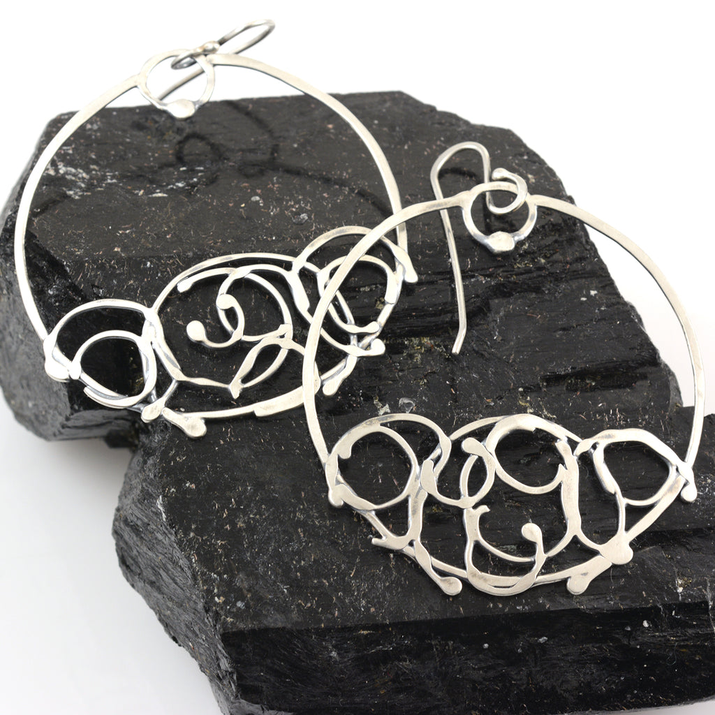 Circle Vine Earrings - Size Medium - Ready to Ship