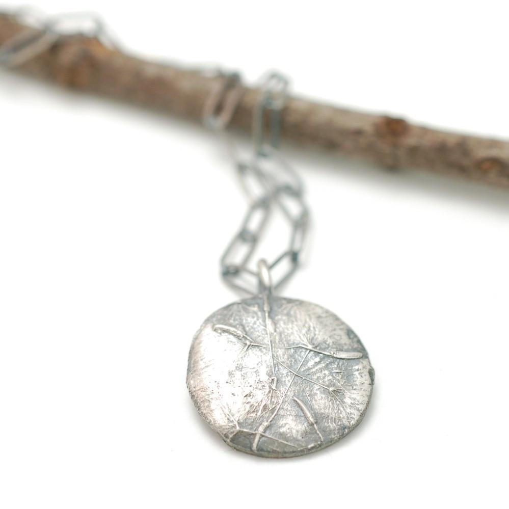 Dandelion Seed Pendant in Sterling Silver - Ready to Ship - Beth Cyr Handmade Jewelry
