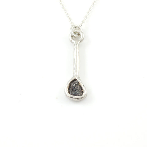 Meteorite Drop Pendant - Made to Order - Beth Cyr Handmade Jewelry
