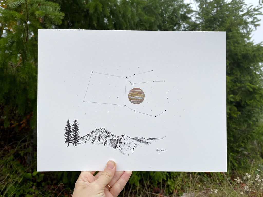 Bulky - Art Print - Inktober 2020 - Day 3 - ready to ship 8x10 or 8.5x11