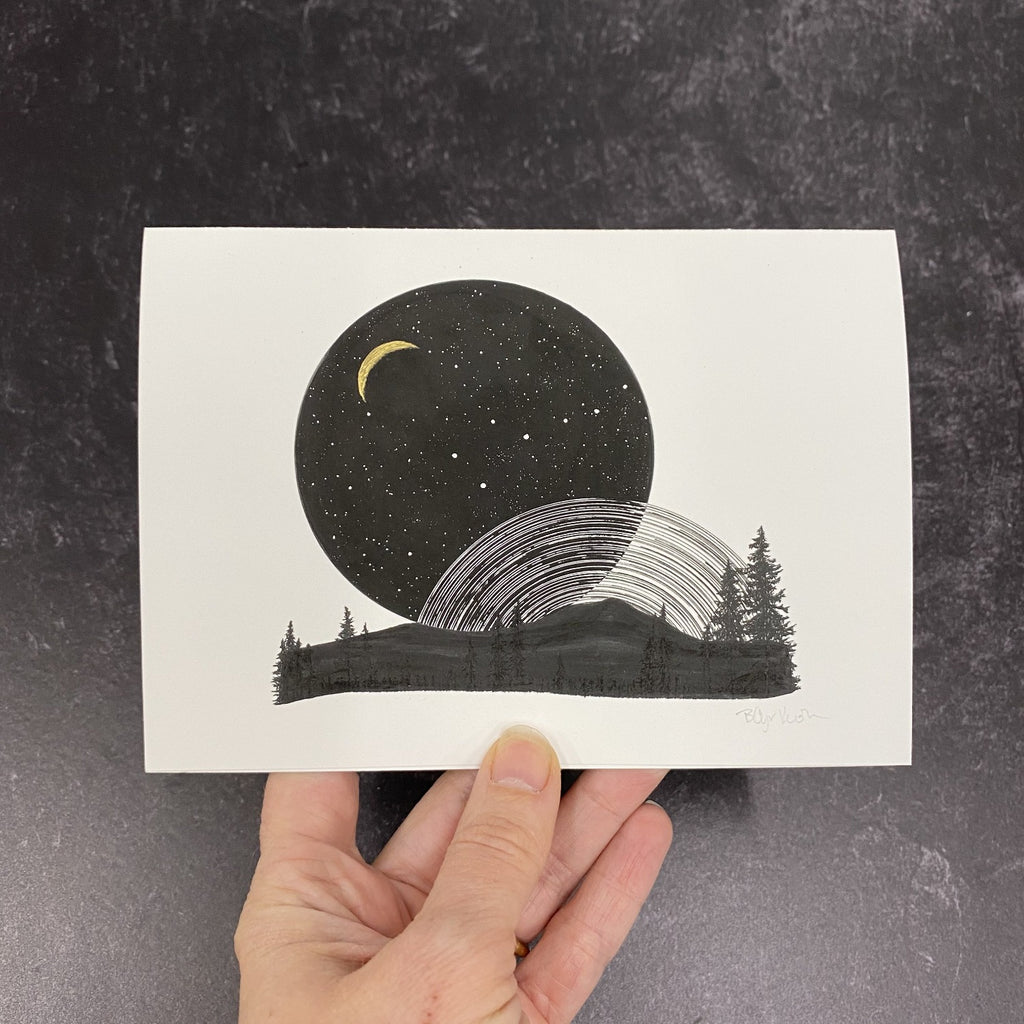 Space and Time Notecards - Card Size 4.5 x 6.25