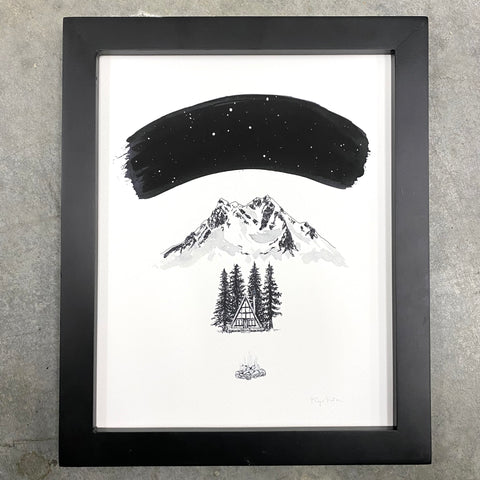 Roof - Art Print - Inktober 2021 - Day 13