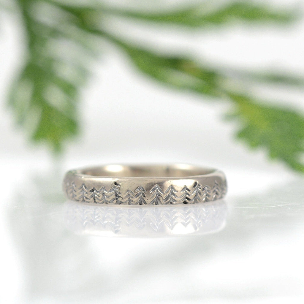 Custom tree line ring for Krysta - Beth Cyr Handmade Jewelry