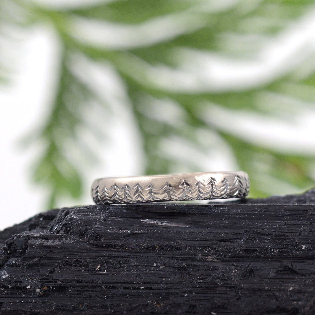 Custom tree line ring for Krysta - Beth Cyr Handmade Jewelry