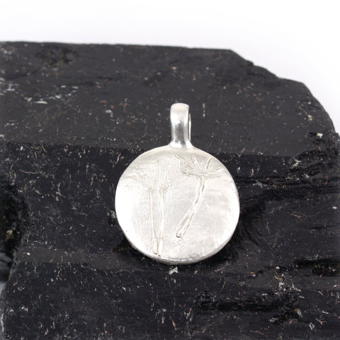 Custom Order for Karen - Dandelion pendant - Beth Cyr Handmade Jewelry