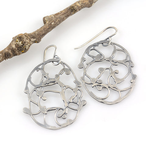 Oval Vine Earrings - Size Small - Ready to Ship
