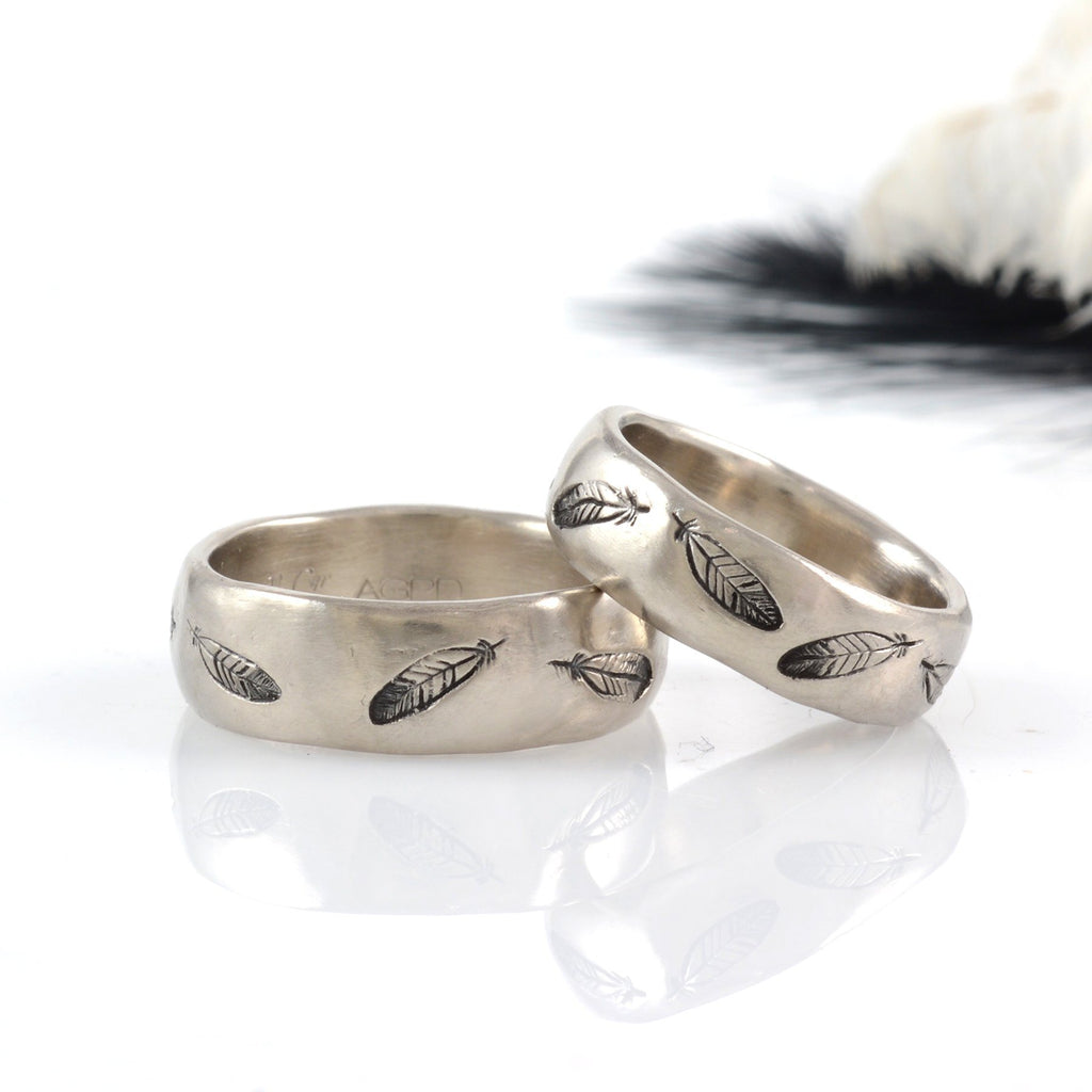 Custom Order Feather Rings - Beth Cyr Handmade Jewelry