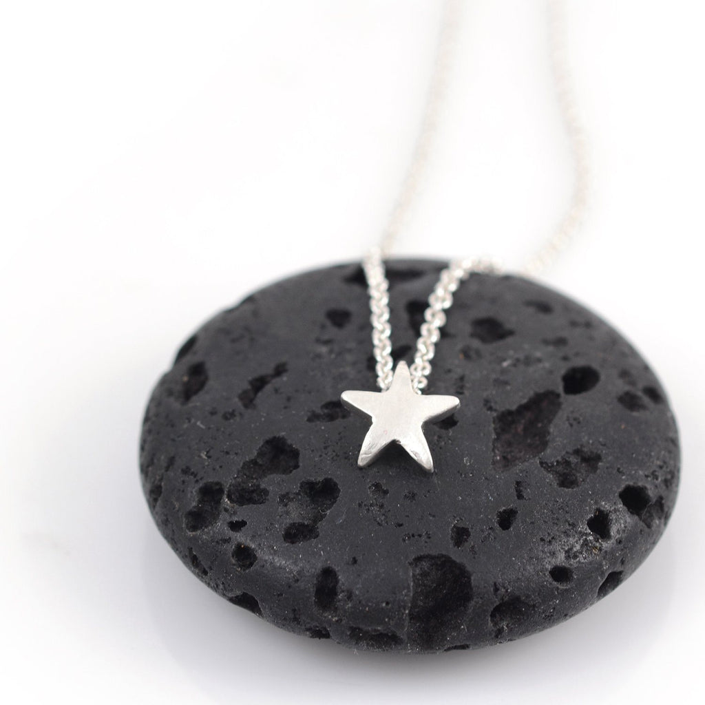 Single Star Pendant - sterling silver star charm - made to order - Beth Cyr Handmade Jewelry