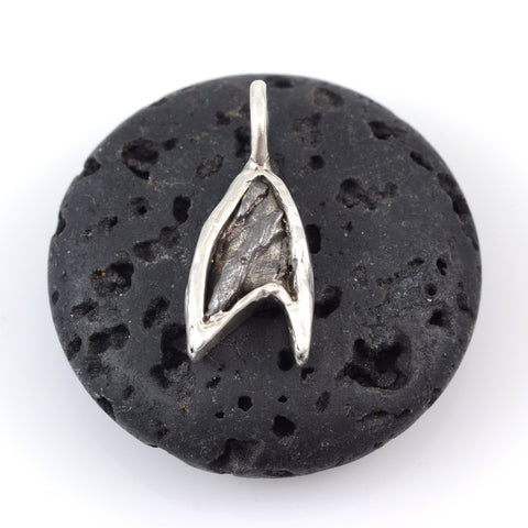 Custom meteorite pendant - Beth Cyr Handmade Jewelry