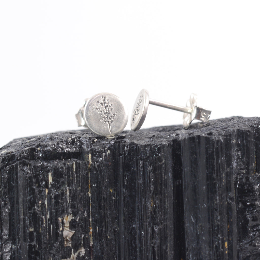 Tiny Tree Post Earrings - Extra Small - Thin Deciduous Trees - Sterling Silver - Ready to Ship